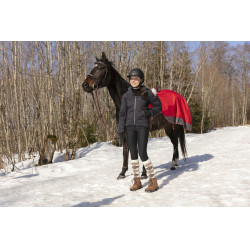 Zadeldeken Equithème Tyrex 1200D met fleecevoering