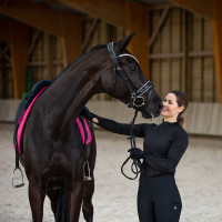 Anatomisch hoofdstel Grayson Horze met strass Zwart / zwart Anatomisch hoofdstel Grayson Horze met strass Zwart / zwart
