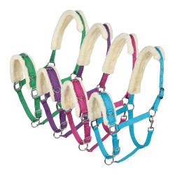 Caveçon Horze schapenvacht Frambozenroze