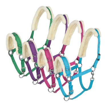 Caveçon Horze schapenvacht Frambozenroze