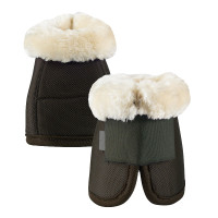Schapenvacht springschoenen Horze Bruin