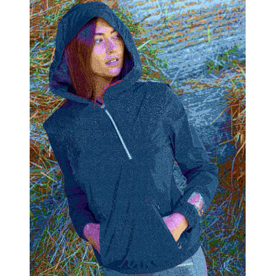 Veste de pluie Equithème Eliza Bleu marine