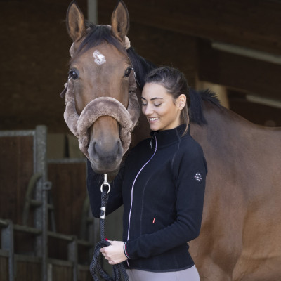Fleecevest Equithème Lena Zwart