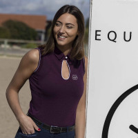 Polo Equithème Sarah zonder mouwen Zwart