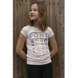 T-shirt Equithème Lise Ecru Beige