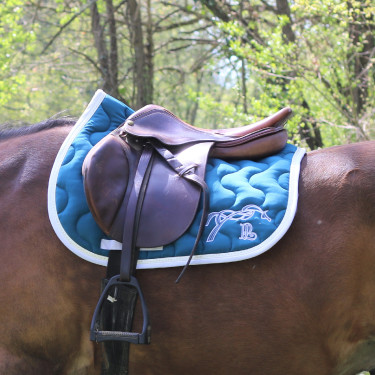 Zadeldek Pénélope Classique Eendengroen / wit Zadeldek Pénélope Classique Eendengroen / wit