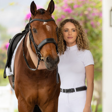 Wedstrijdpolo LeMieux Olivia met korte mouwen