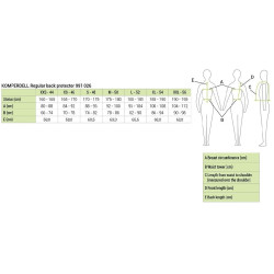 Rugbeschermer Komperdell FlexFit regular Zwart oud model Rugbeschermer Komperdell FlexFit regular Zwart oud model