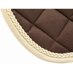 CSO-zadeldek Fontainebleau suedine T de T Chocolade / beige Bruin