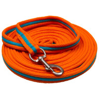 Gewatteerde zachte longeersingel Imperial Riding Neonoranje