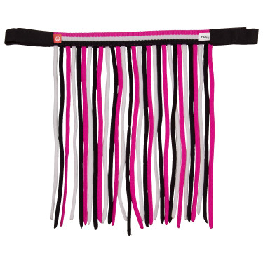 Nylon vliegenfrontriem met klittenband Imperial Riding Neonroze