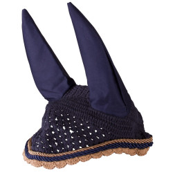 Oornet Imperial Riding Italy de Luxe Marine / karamel Blauw