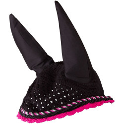 Oornet Imperial Riding Italy de Luxe Zwart / neonroze