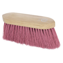 Imperial Riding Dandy borstel nylon lange haren met houten rug v Roze
