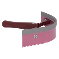 PVC gebogen warmte mes met rubber Imperial Riding Roze / bordeaux / zilver