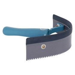 PVC gebogen warmte mes met rubber Imperial Riding Marineblauw / zilver