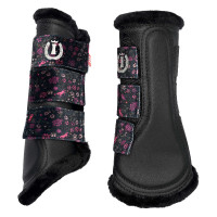 Dressuurbeschermers Imperial Riding Flower Power Zwarte bloem