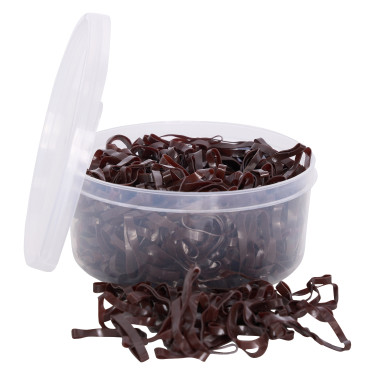 Siliconen manenelastiekjes in doos Imperial Riding Bruin Siliconen manenelastiekjes in doos Imperial Riding Bruin