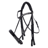 Briglia Imperial Riding Di Layla II Zwart gelakt / kristal