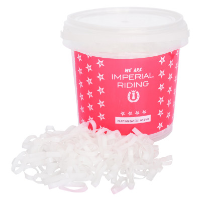 Siliconen manenelastieken Imperial Riding Profi-Box 150gr Wit