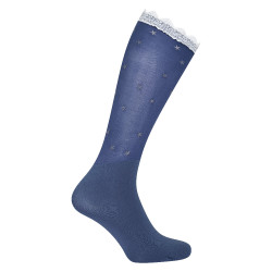 Sokken Imperial Riding Star Lace Marineblauw