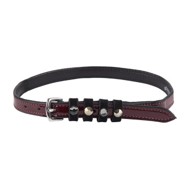 Lanières d'éperons en cuir Imperial Riding Pardouz Bordeaux vernis
