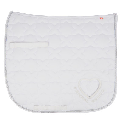 Zadeldekje Imperial Riding Symbol dressuur Wit