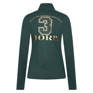 Top half-zip Favouritas Tech HV Polo Ivy Groen