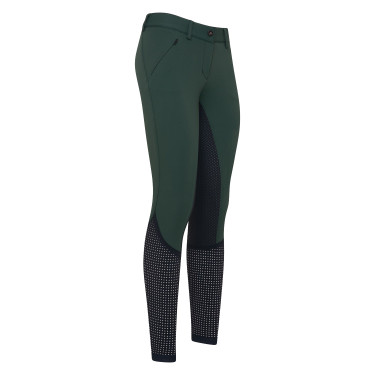 Rijbroek Euro-Star Airflow 2.0 FullGrip Euro-Star Dames Groene zadeldekken / zwart