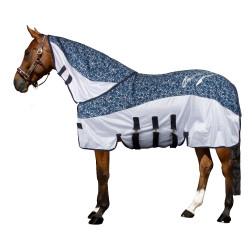 Anti-vlieg- en regennek Imperial Riding Super-dry Carly Bloom van de marine Blauw Anti-vlieg- en regennek Imperial Riding Super-dry Carly Bloom van de marine Blauw