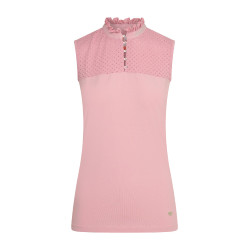 Mouwloze polo Imperial Riding Camee Chique roze Mouwloze polo Imperial Riding Camee Chique roze