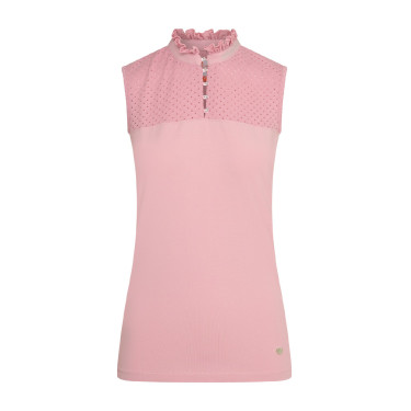 Mouwloze polo Imperial Riding Camee Chique roze Mouwloze polo Imperial Riding Camee Chique roze