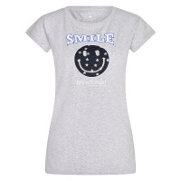 T-shirt Imperial Riding Smiley Sterren Grijs heidekleur