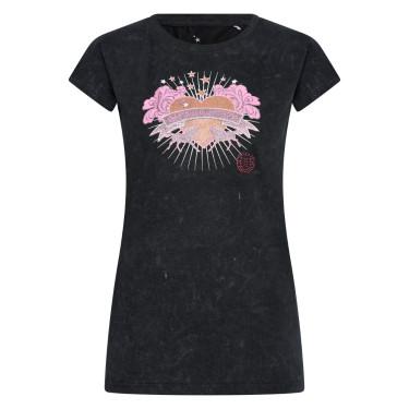 T-shirt Imperial Riding Rocky Zwart