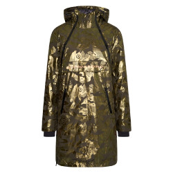 Lange anorak jas Imperial Riding Dalia Donker olijf