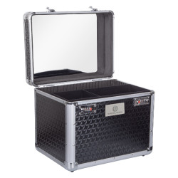 Poetskoffer Imperial Riding Shiny Zwarte glitters Grijs