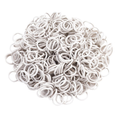 Vlechtelastiekjes Horze Wit