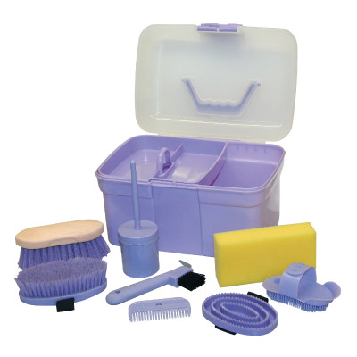 Coffret de pansage 8 pièces Kerbl Lilas