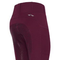HV Polo Luci FullGrip paardrijlegging Donker bes Rood HV Polo Luci FullGrip paardrijlegging Donker bes Rood