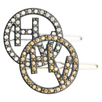 HV Polo Ginny Haarclip set van 2 stuks Zwart / marine