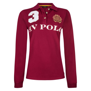 Polo Favouritas EQ lange mouwen HV Polo Roja Roze