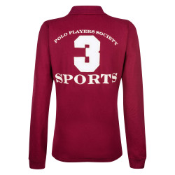 Polo Favouritas EQ lange mouwen HV Polo Roja Roze