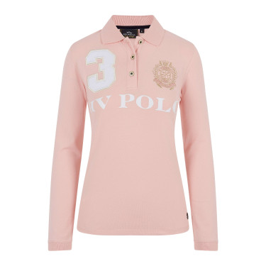 Polo Favouritas EQ lange mouwen HV Polo Zacht roze