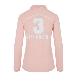 Polo Favouritas EQ lange mouwen HV Polo Zacht roze