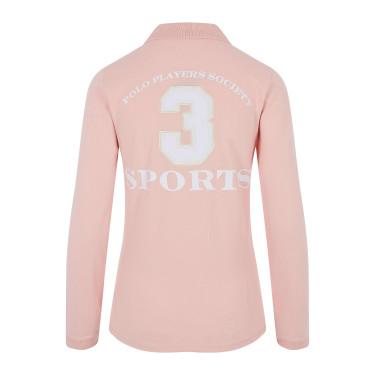Polo Favouritas EQ lange mouwen HV Polo Zacht roze