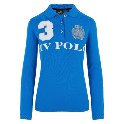 Polo Favouritas EQ lange mouwen HV Polo Blauw