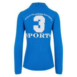 Polo Favouritas EQ lange mouwen HV Polo Blauw