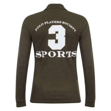 Polo Favouritas EQ lange mouwen HV Polo Leger Groen