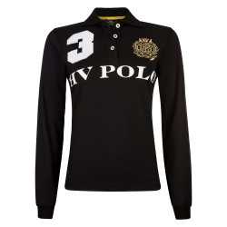 Polo Favouritas EQ lange mouwen HV Polo Zwart