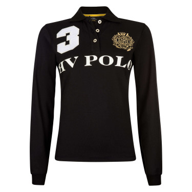 Polo Favouritas EQ lange mouwen HV Polo Zwart